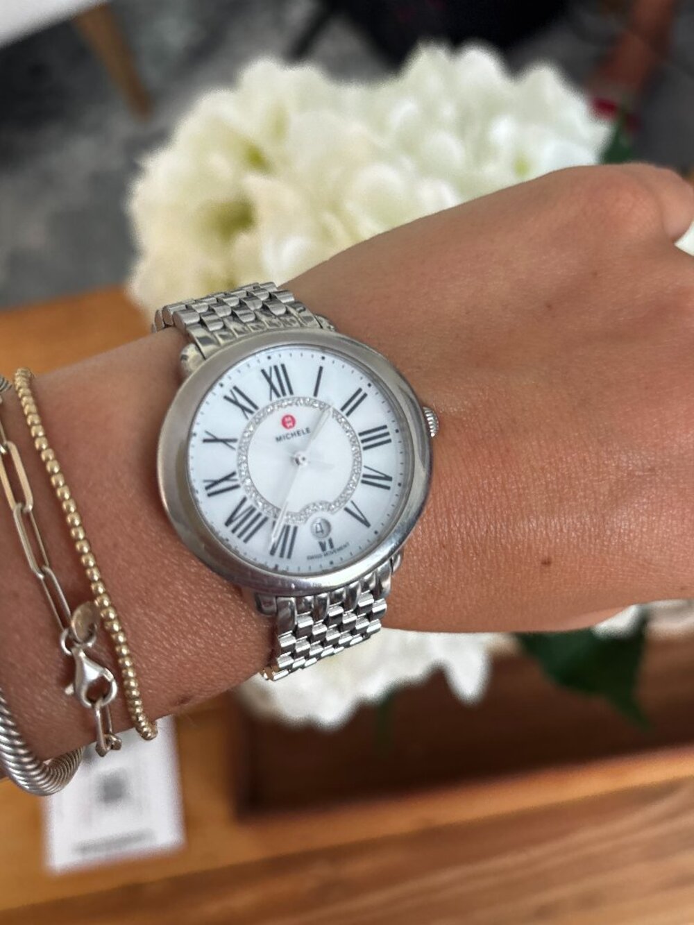 Michele Serein Round Watch